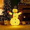 Glitzhome® 4ft. Lighted Christmas 3D Foldable Fabric Snowman Outdoor Décor